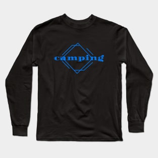 Camping Simple Design Long Sleeve T-Shirt